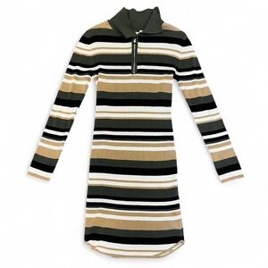 No Boundaries Striped Long Sleeve Dress